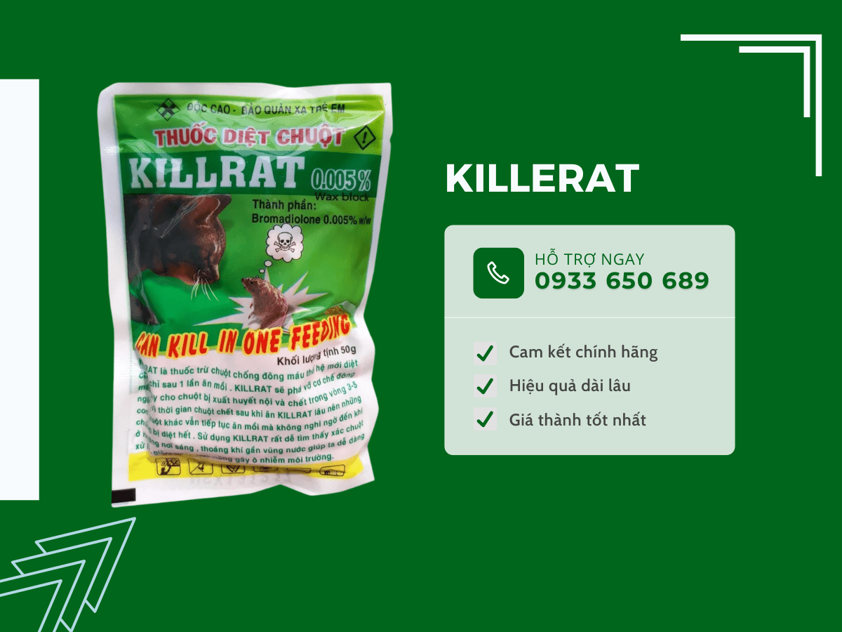 Thuốc diệt chuột dạng viên Killerat