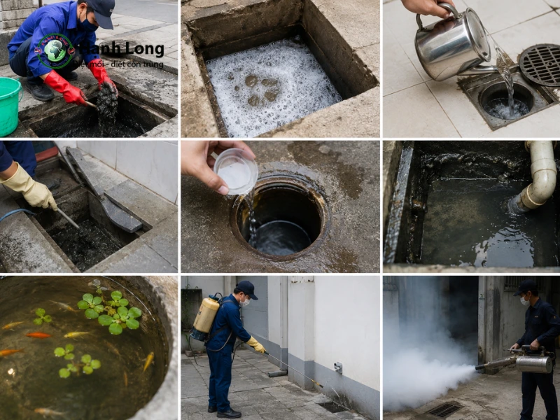cách diệt muỗi dưới cống cách diệt muỗi dưới cống