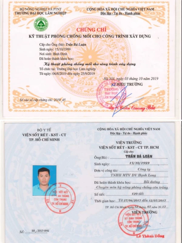 chứng nhận chất lượng dịch vụ