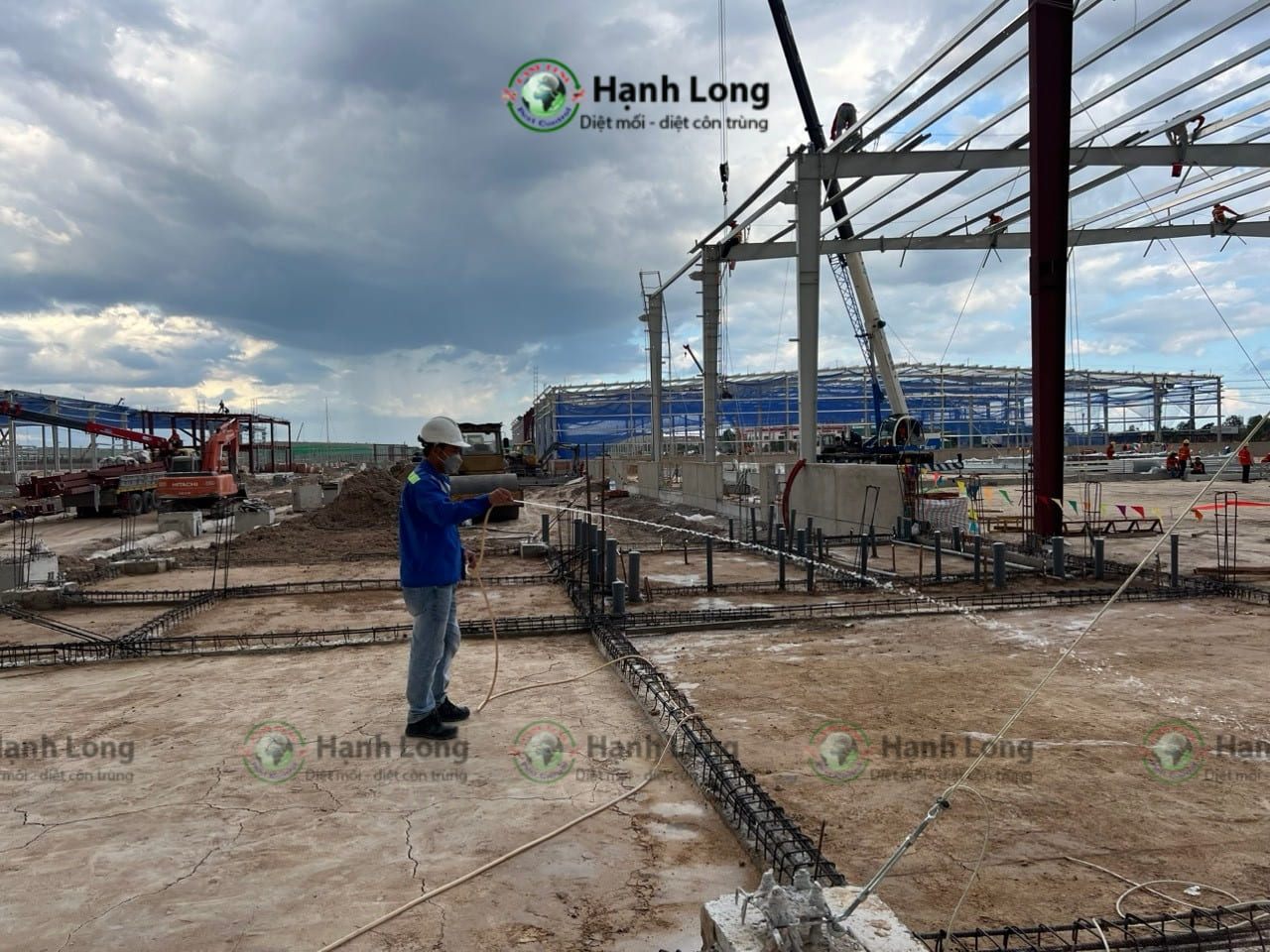 Hoàn thiện thi công chống mối BW Bàu Bàng Bình Dương