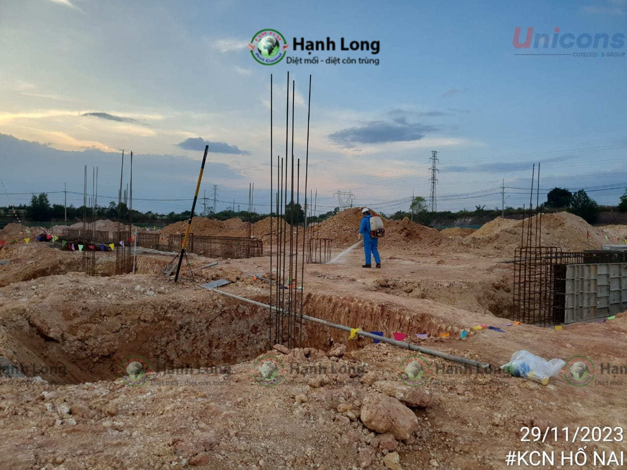 Bàn giao thi công chống mối KCN Hố Nai - Đồng Nai